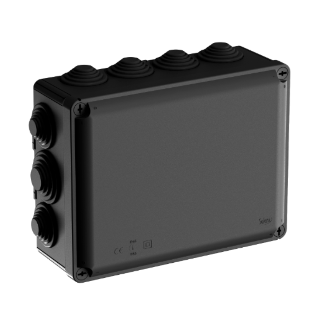 Разклонителна кутия Solera Ybox 220 x 170 x 80 mm, IP55, Черна