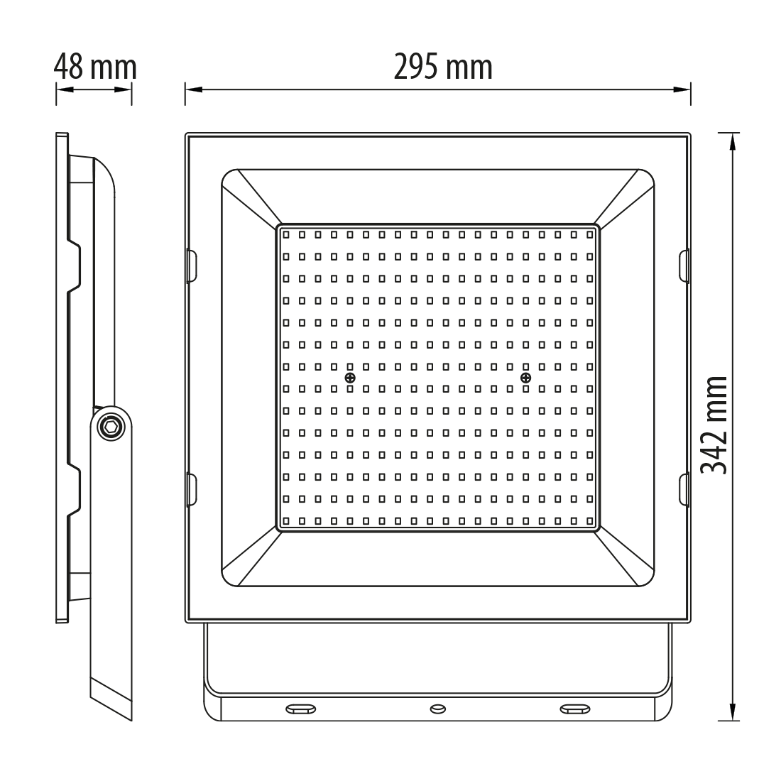 LED SLIM ПРОЖЕКТОР 200W, 6500K, 220-240V AC, IP65 СТУДЕНА СВЕТЛИНА