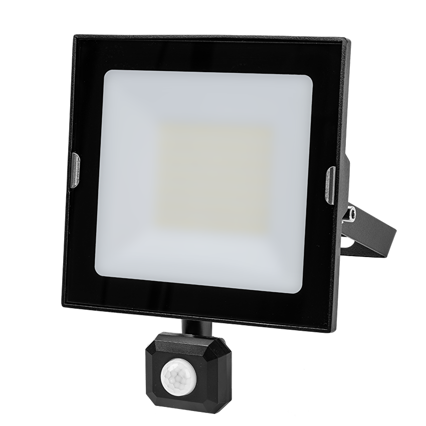LED SLIM ПРОЖЕКТОР С ДАТЧИК ЗА ДВИЖЕНИЕ 50W, 4000K, 220-240V AC, IP44