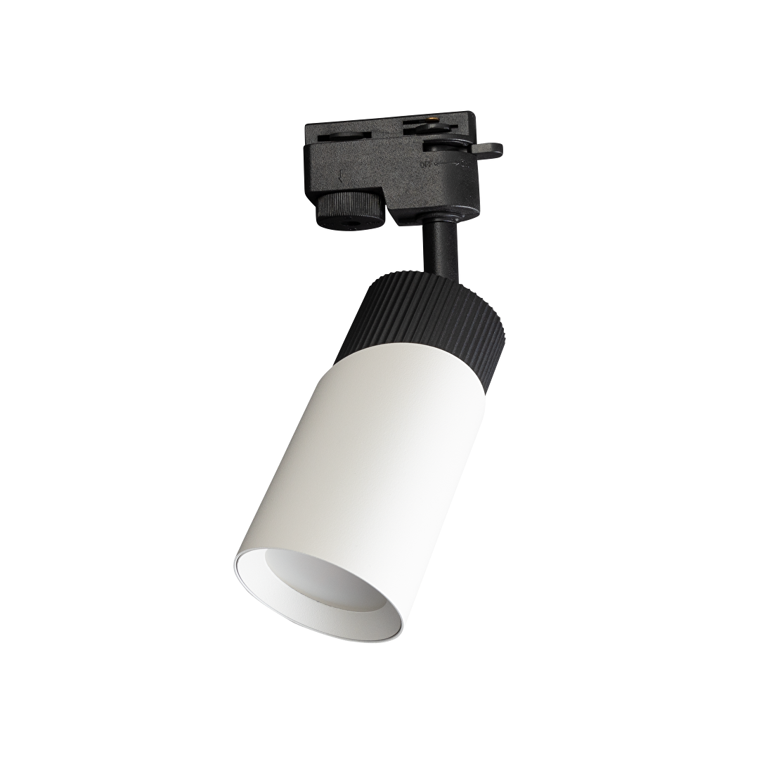 ТЯЛО ЗА РЕЛСОВ МОНТАЖ, ДВУПРОВОДНО, GU10, 220-240V AC, IP20, ЧЕРНО&БЯЛО