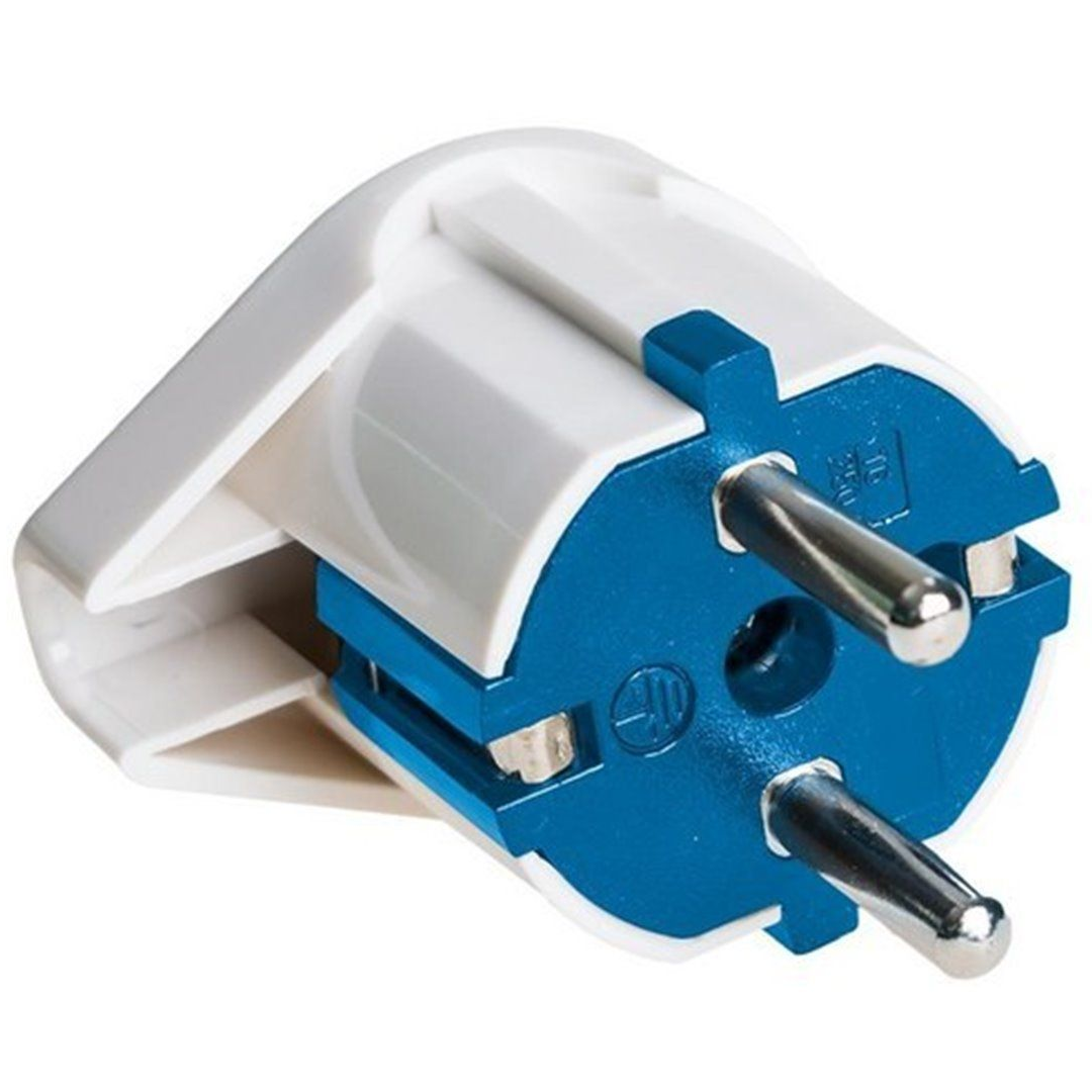 Щепсел 2P+E 16A 250V~,Бял цвят