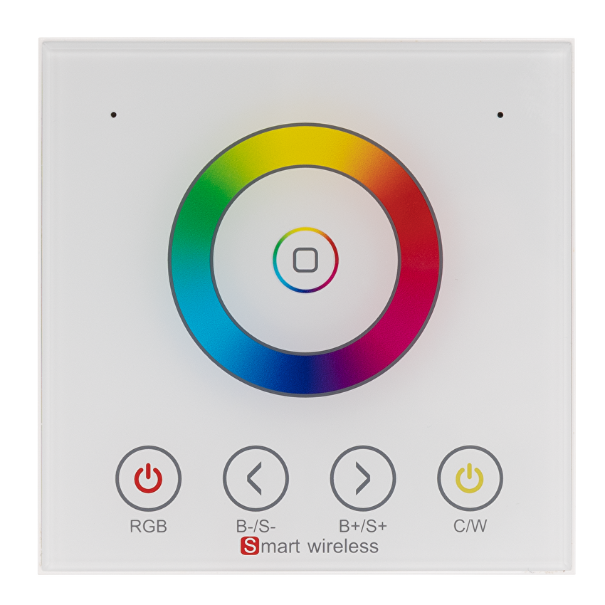 SMART 2.4G RF TOUCH ПАНЕЛ ЗА СТЕНА ЗА RGB И RGBW LED ОСВЕТЛЕНИЕ, 1 ЗОНА