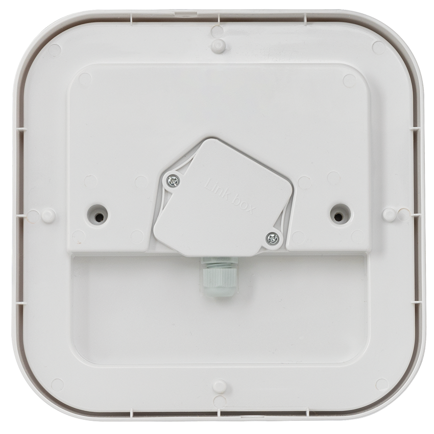 LED ВОДОУСТОЙЧИВА ПЛАФОНИЕРА КВАДРАТ, БЯЛА, 24W, 4000K, 220-240V AC, НЕУТРАЛНА СВЕТЛИНА, IP65