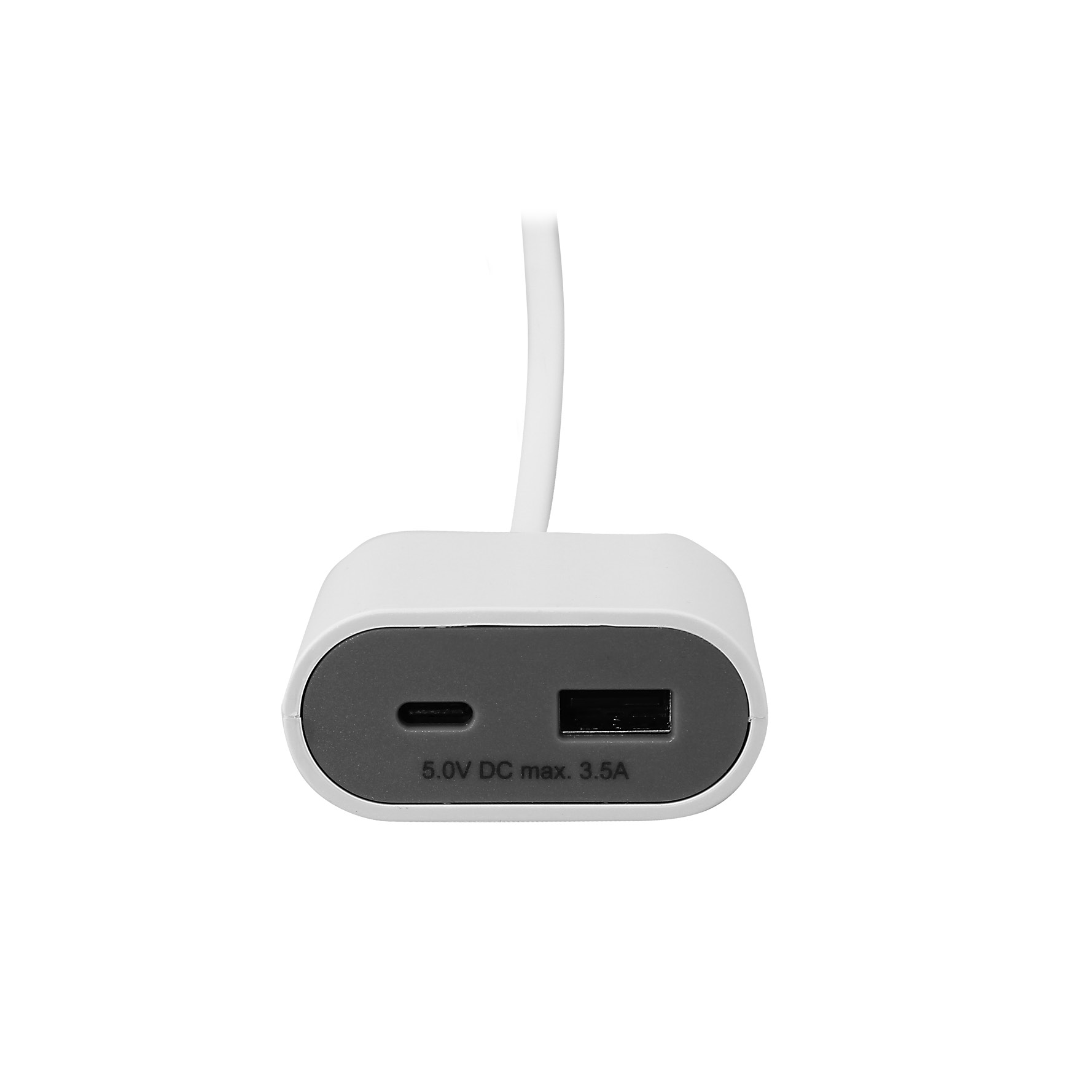 Адаптер за контакт, бял с USB A+C 1 х шуко, Commel