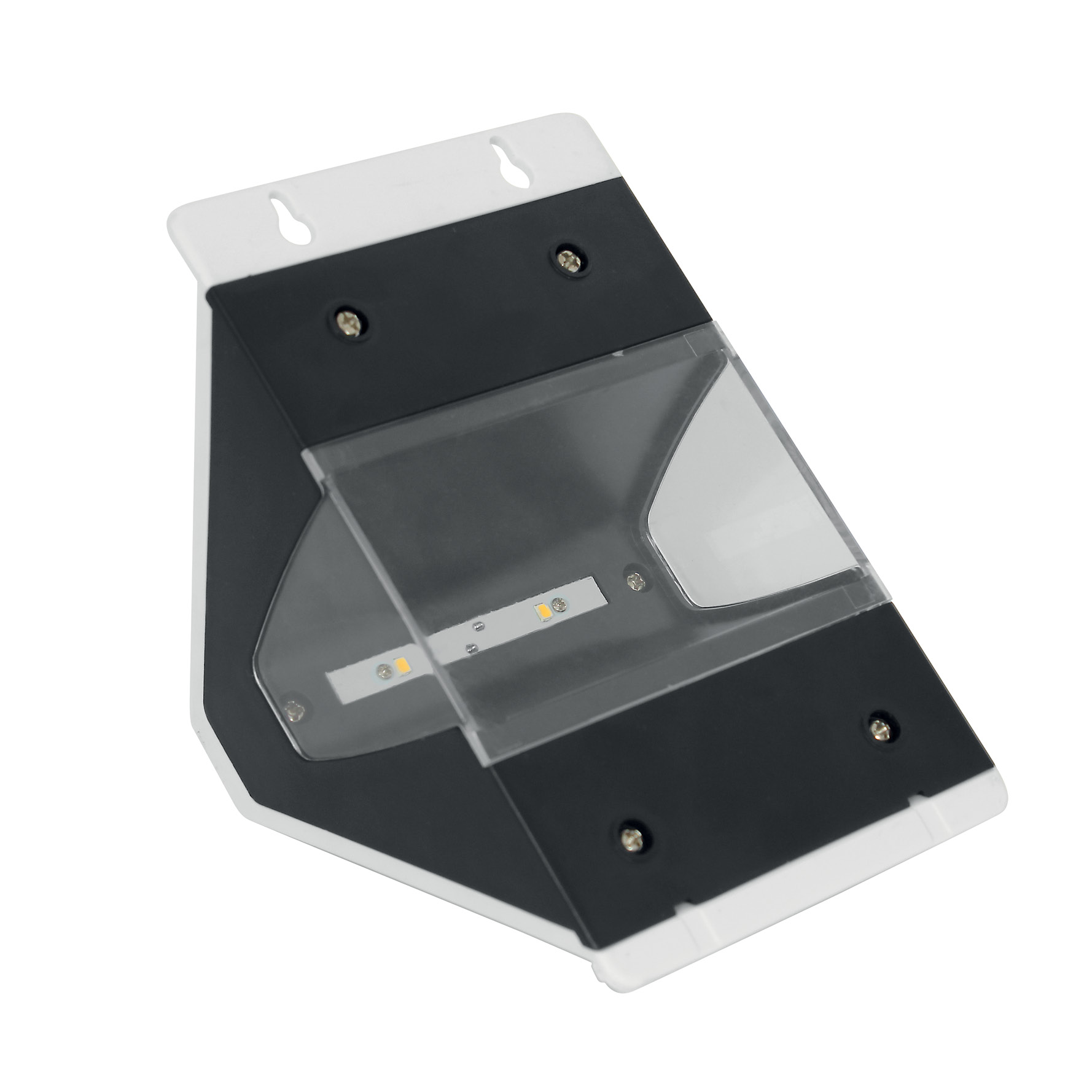 Прожектор LED, 3W 4000K, 200lm, IP44, бял, с датчик и соларен панел, с батерия 1.2Ah, Commel