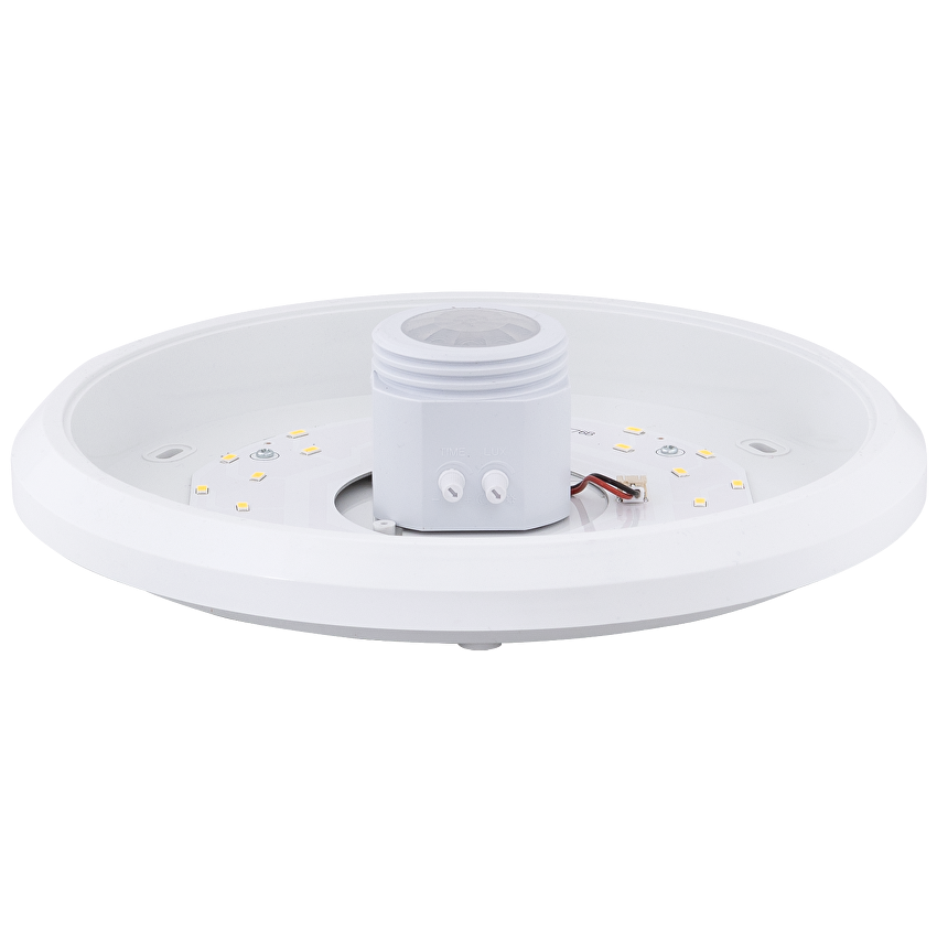 LED ПЛАФОНИЕРА С PIR СЕНЗОР ЗА ДВИЖЕНИЕ, КРЪГ, БЯЛА, 15W, 4000K, 220-240V AC, НЕУТРАЛНА СВЕТЛИНА, IP20