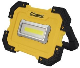 Работна лампа 10W 1000lm 6000K IP44 вградена батерия 2000mAh Commel