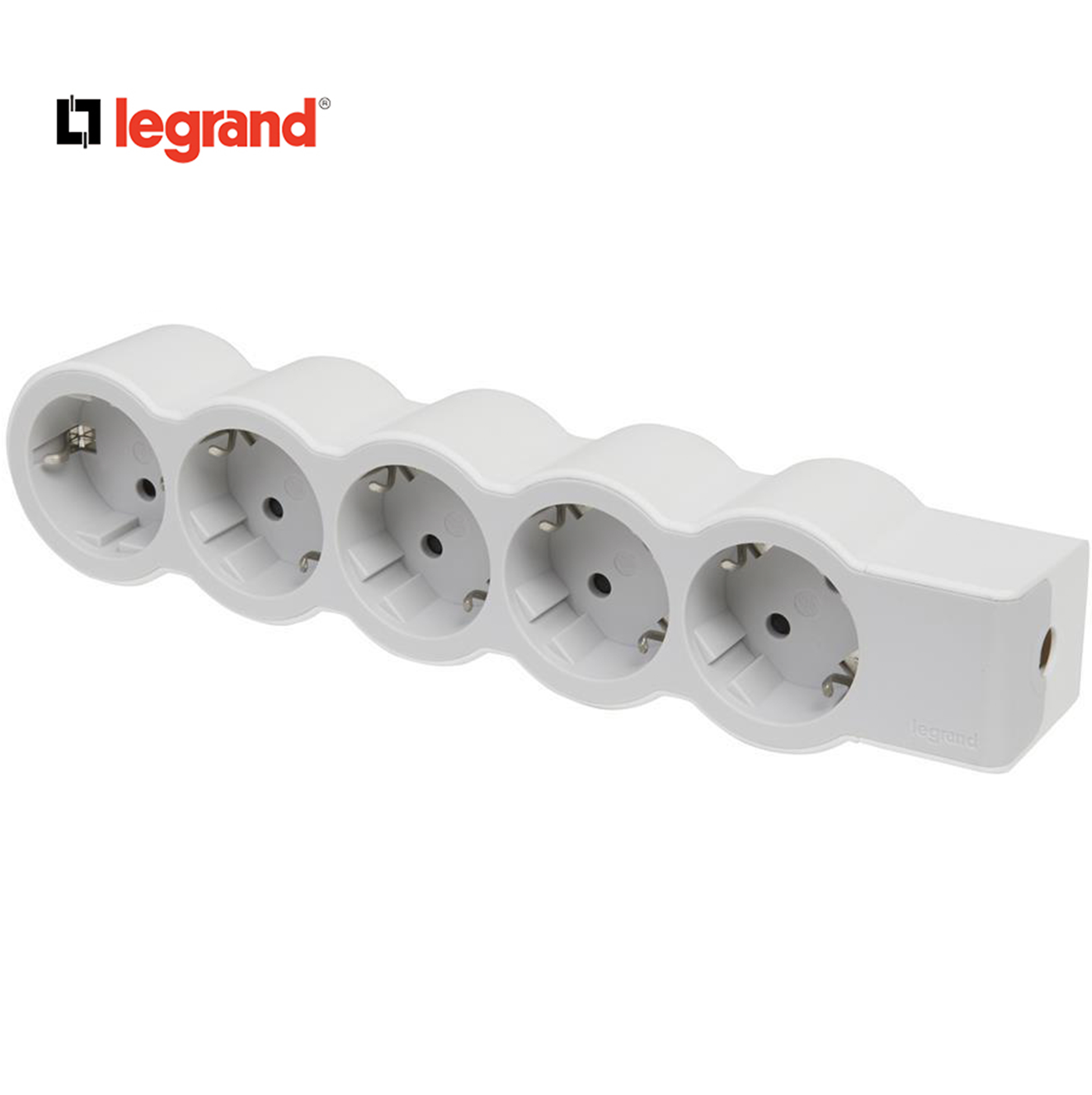 Разклонител БЯЛ 5x2P+E без кабел Standard NEW Legrand