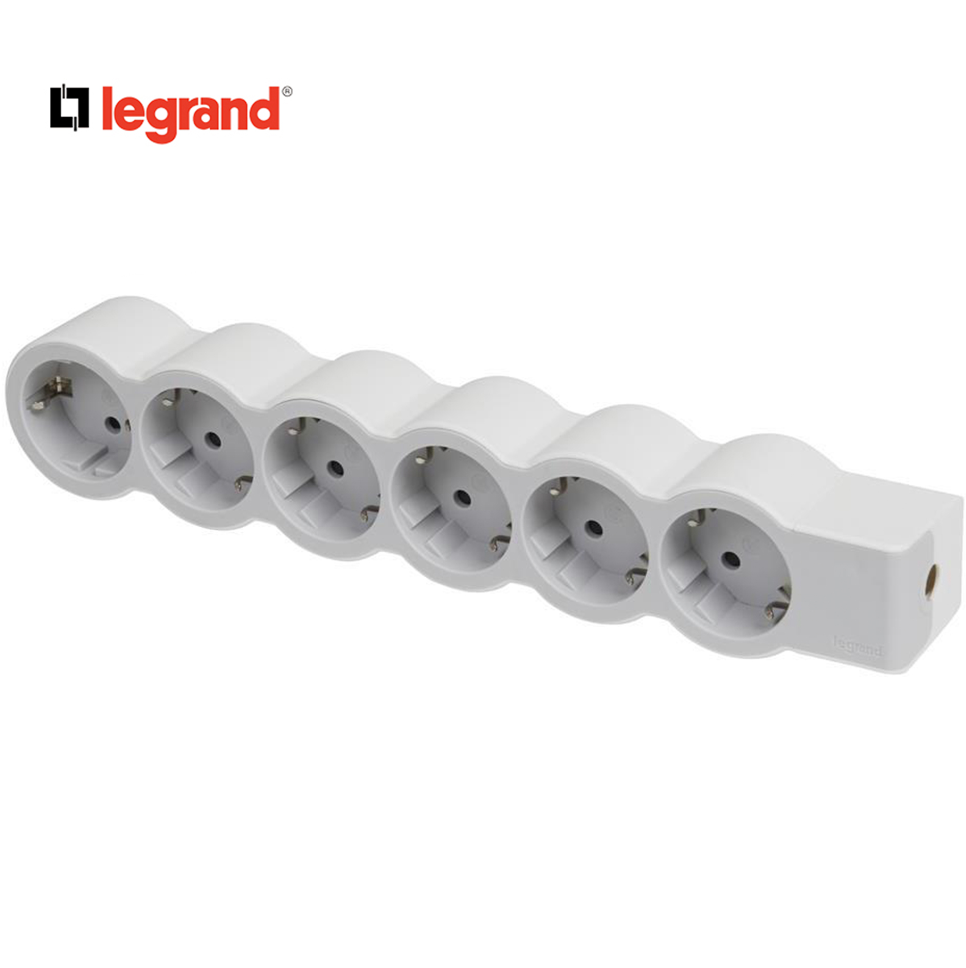 Разклонител БЯЛ 6x2P+E без кабел Standard NEW Legrand
