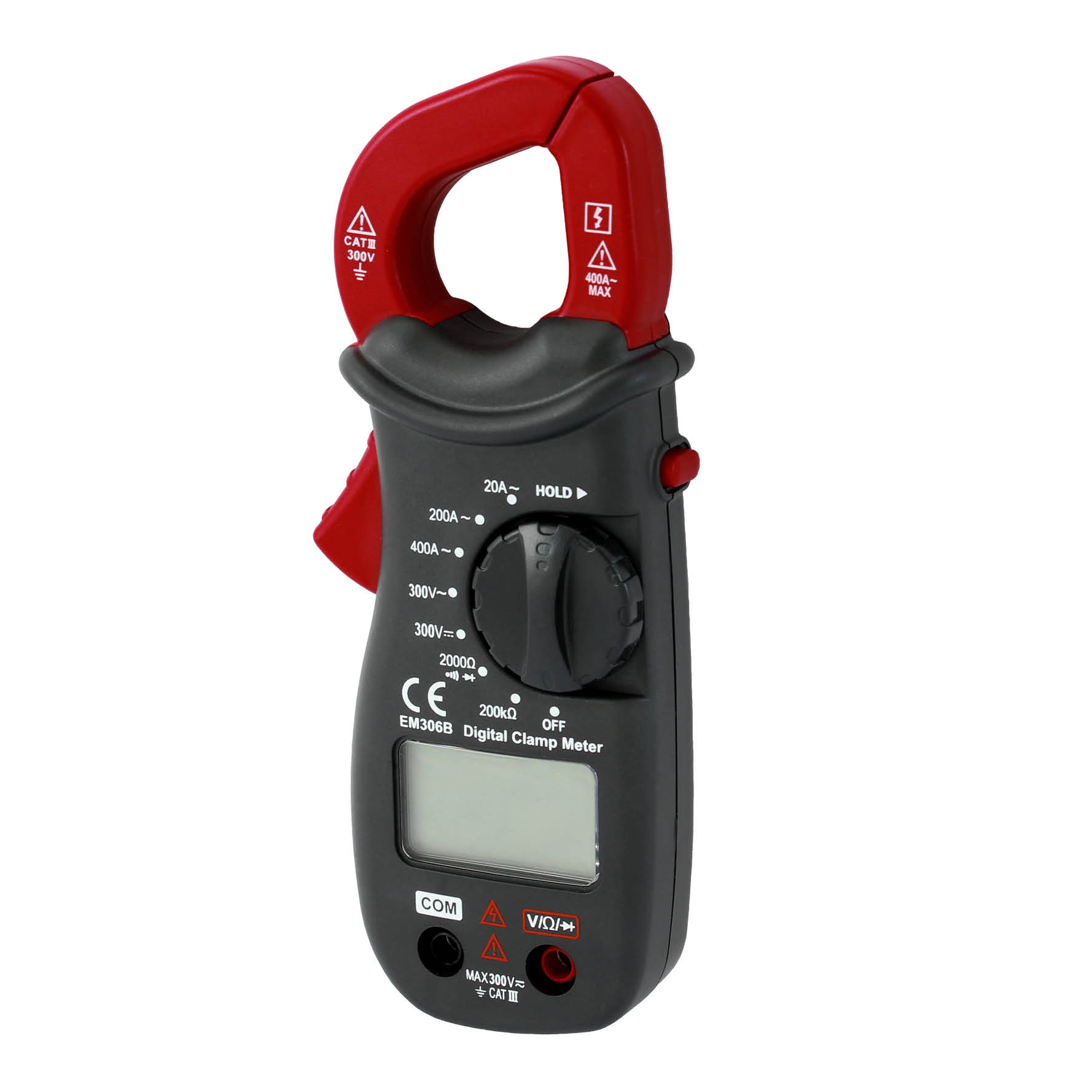 Дигитални амперклещи, AC/DC 300V, 200Ohm, AC 20-400A кат.III, Commel
