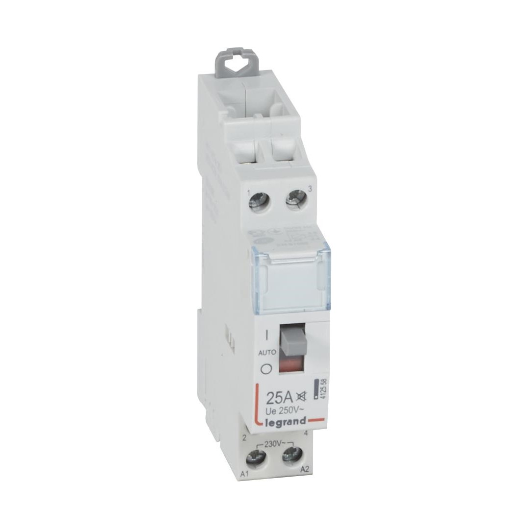 Модулен контактор с ръкохватка CX3, 25А 2NO 220V 1 модул БЕЗШУМЕН Legrand