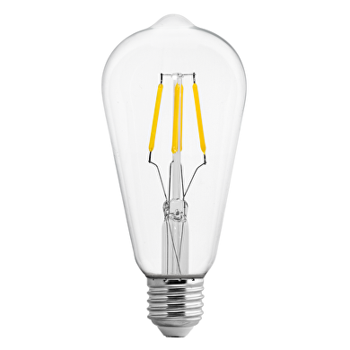 LED FILAMENT ЛАМПА КРУШКА, ДИМИРАЩА, 4W, E27, 4200K, 220-240V AC, НЕУТРАЛНА СВЕТЛИНА