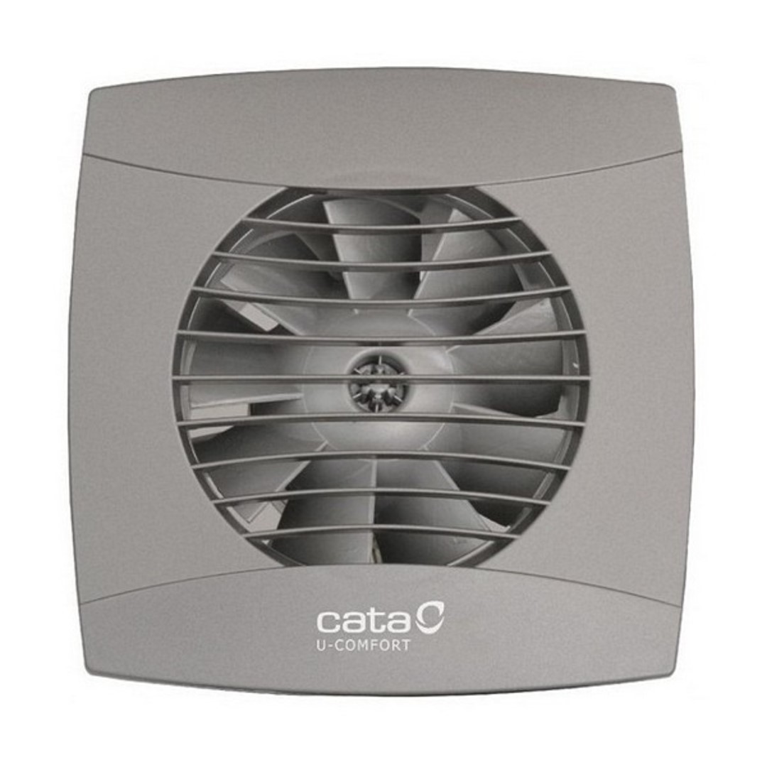 Вентилатор UC-10 ф100мм, цвят Инокс, 110м3/ч, 8W, 26dB комплект с клапа CATA