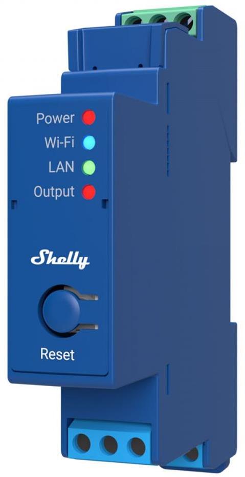 Импулсно Smart реле 1х On/Off 16A за DIN монтаж Shelly PRO 1
