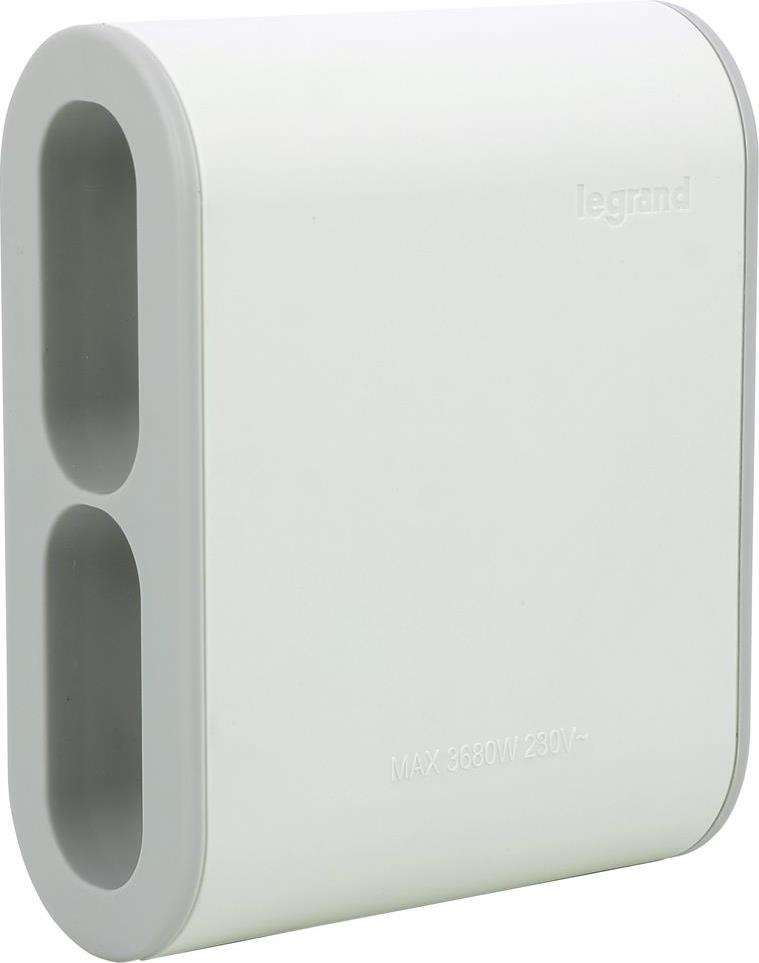 Адаптер за контакт плосък 4х Евро контакт 6A бял NEW Legrand