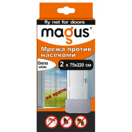 MAGUS Мрежа насекоми 1.40м/220 м за врати-бяла