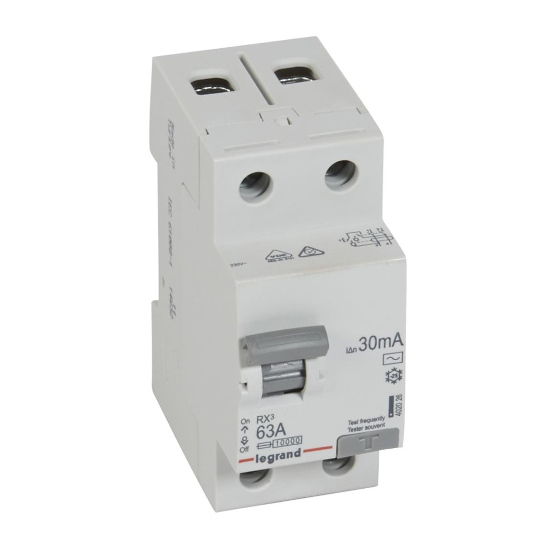 ДТЗ 2P 63A 30mА серия RX3 ID тип AC Legrand
