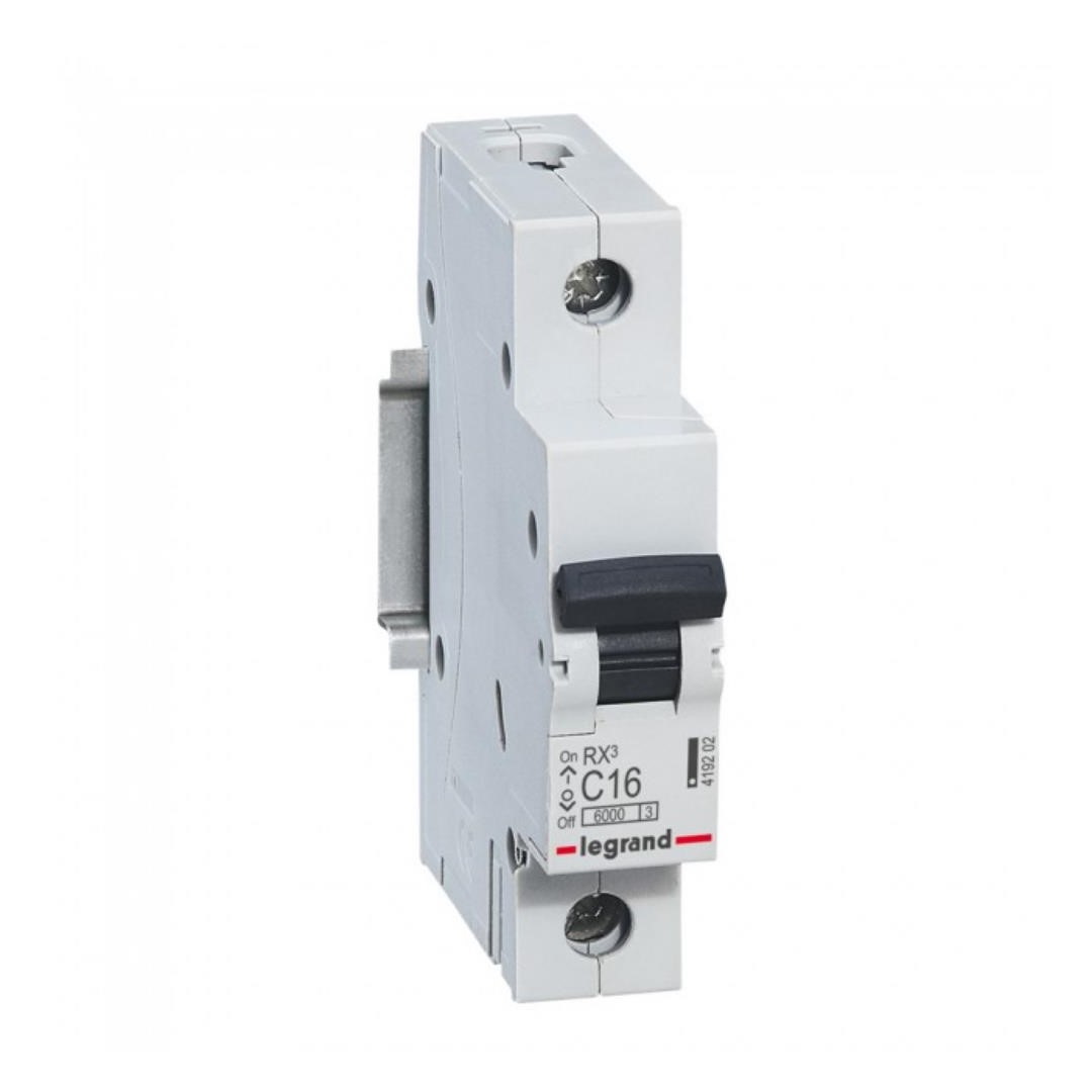 Автоматичен прекъсвач RX3 1P 16A крива С 6kA Legrand