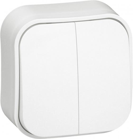 Сериен ключ IP21 открит монтаж цвят Бял Forix Legrand