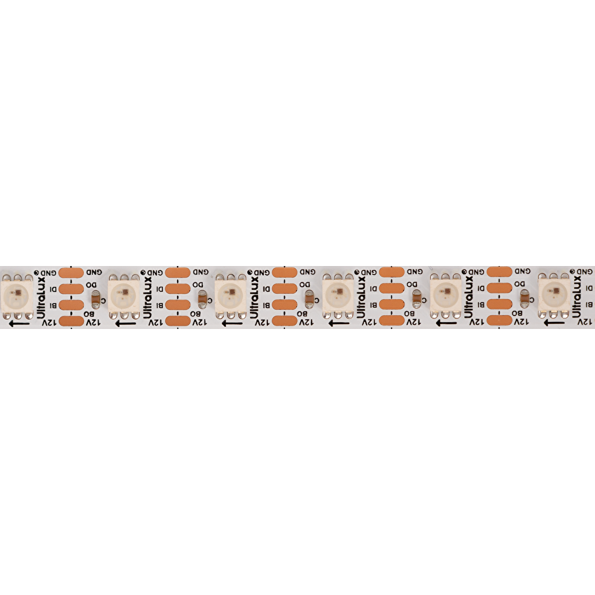 ДИГИТАЛНА RGB LED ЛЕНТА, 25.8W/M (0,43W/PIXEL), IC WS2815B, 12V DC, 60 PIXELS/M (60 LED/M), IP20, 5M