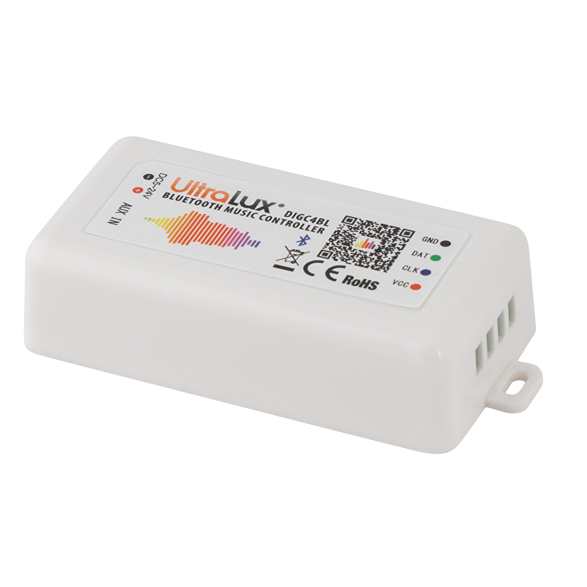 BLUETOOTH AУДИО КОНТРОЛЕР ЗА ДИГИТАЛНО RGB LED ОСВЕТЛЕНИЕ 5-24V DC, 960 PIXELS