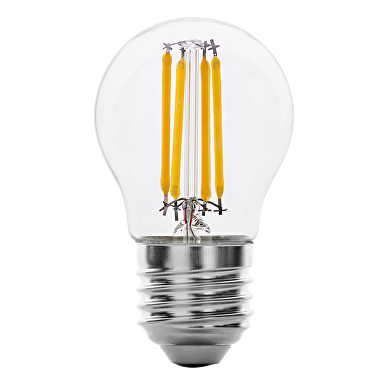 LED FILAMENT ЛАМПА ТОПКА, ДИМИРАЩА, 4W, E27, 2700K, 220-240V AC, ТОПЛА СВЕТЛИНА