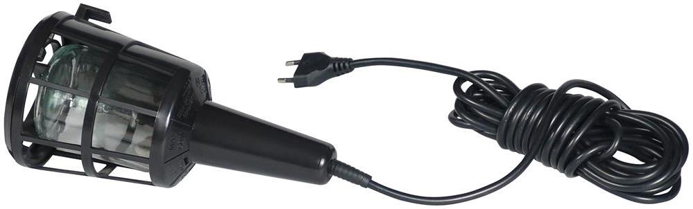 Работна лампа с PVC решетка E27 60W IP20 с кабел H05RN-F 2×0,75мм2 5 метра Commel