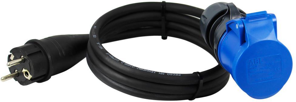 Адаптор с кабел H05RR-F 3G1,мм2 1.5м от шуко щепсел към СЕЕ 2P+T 16A подвижен контакт /стар 60486/ Commel