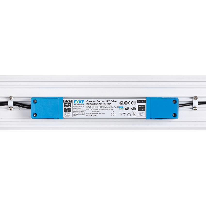 LED ЛИНЕЙНО ОСВЕТИТЕЛНО ТЯЛО ЗА ВГРАЖДАНЕ, БЯЛО, 1,2М, 40W, 4200K, 220-240VAC, IP20