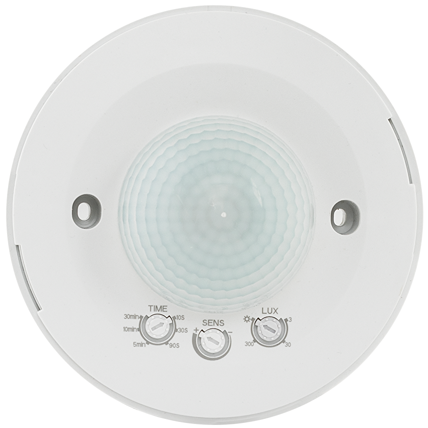 СЕНЗОР ЗА ДВИЖЕНИЕ ЗА ОТКРИТ МОНТАЖ, 360°, 10M, 1000W, IP20