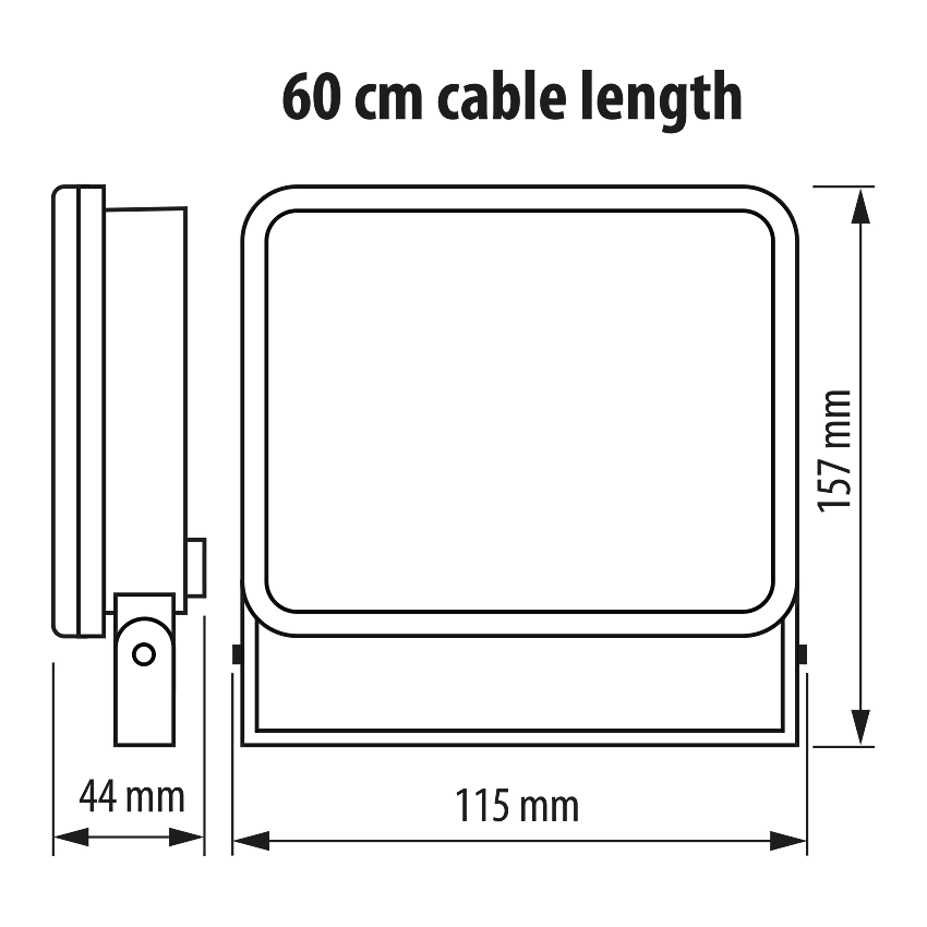 LED ПРОЖЕКТОР С НИСКО НИВО НА ЗАСЛЕПЯВАНЕ, БЯЛ КОРПУС, 20W, 4200K, 220V-240V AC, IP65