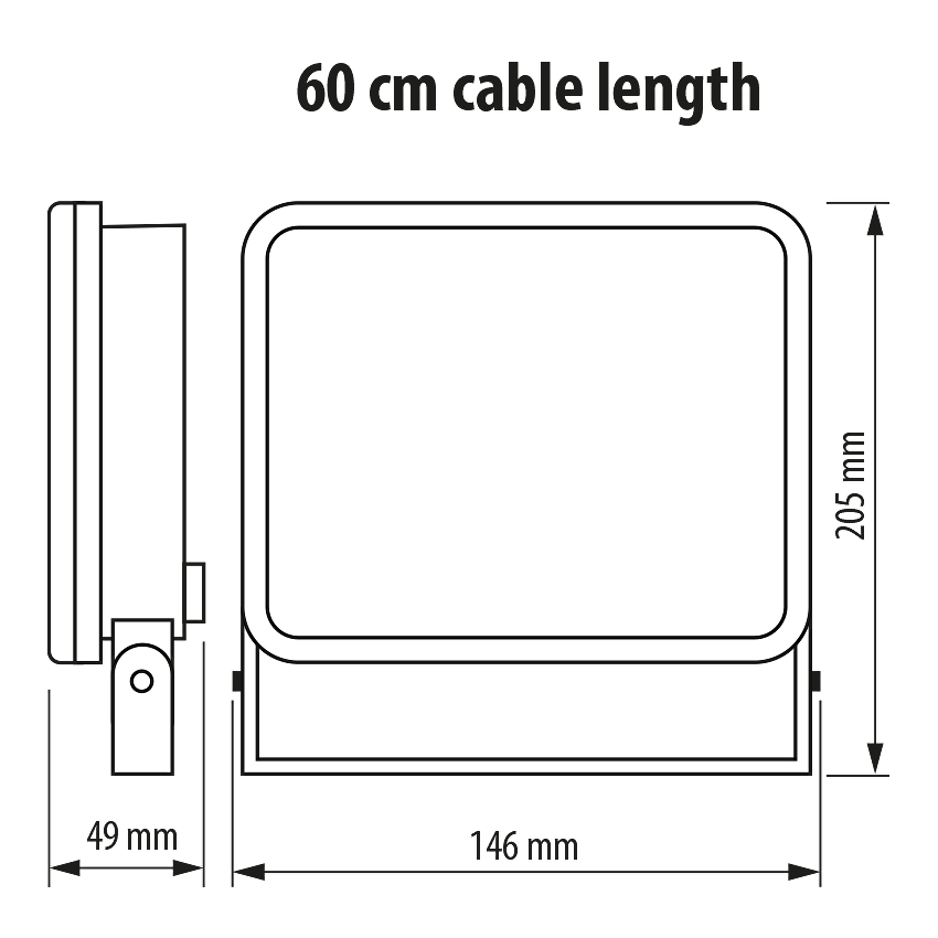 LED ПРОЖЕКТОР С НИСКО НИВО НА ЗАСЛЕПЯВАНЕ, БЯЛ КОРПУС, 30W, 4200K, 220V-240V AC, IP65