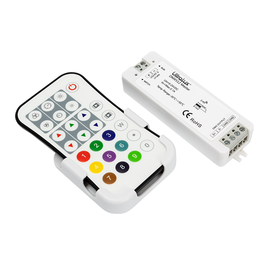 DMX512 RF КОНТРОЛЕР ЗА RGB/RGBW LED ОСВЕТЛЕНИЕ IP20