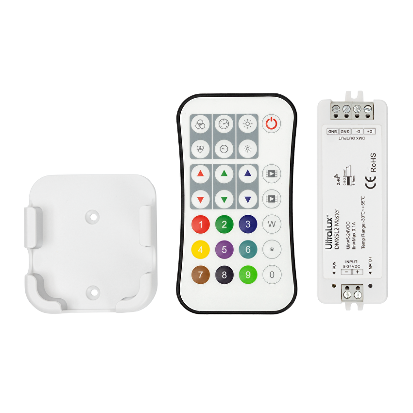 DMX512 RF КОНТРОЛЕР ЗА RGB/RGBW LED ОСВЕТЛЕНИЕ IP20