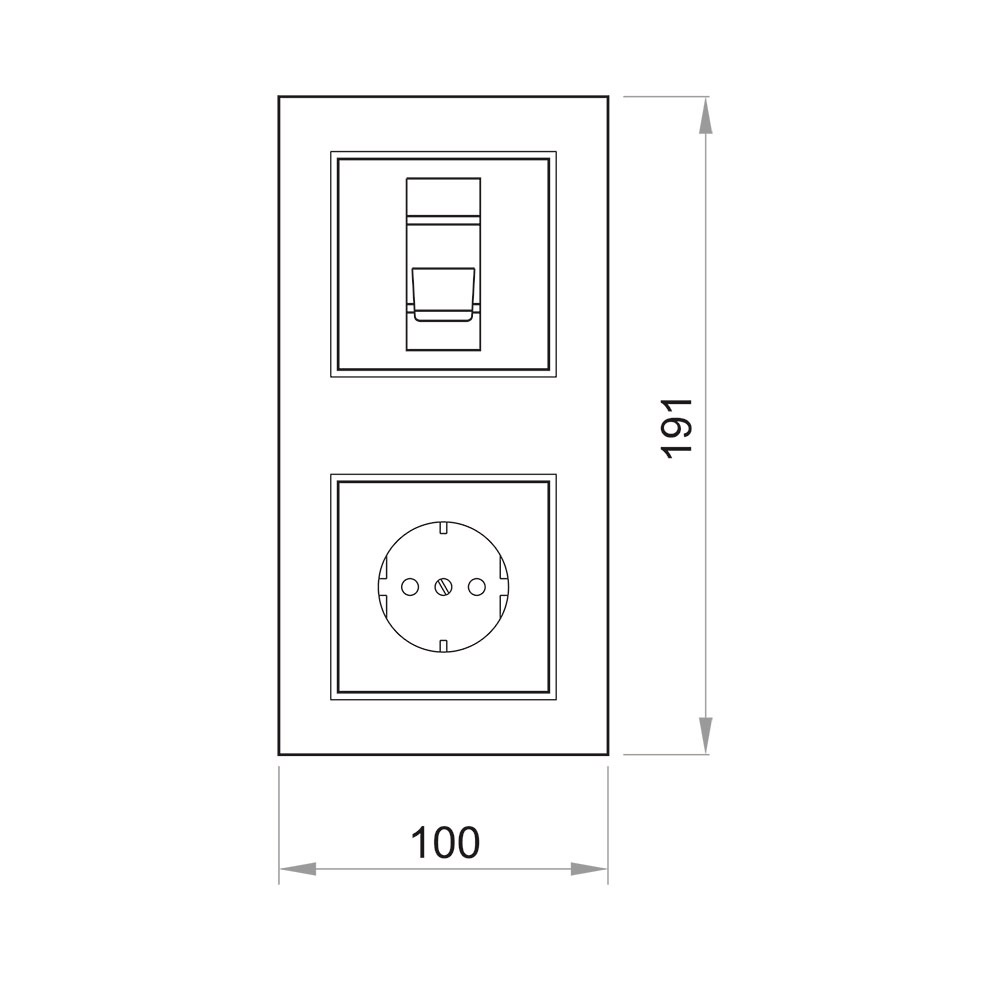 Бойлерно табло – Двойна комбинация,250V – 25A+16А – Лабео