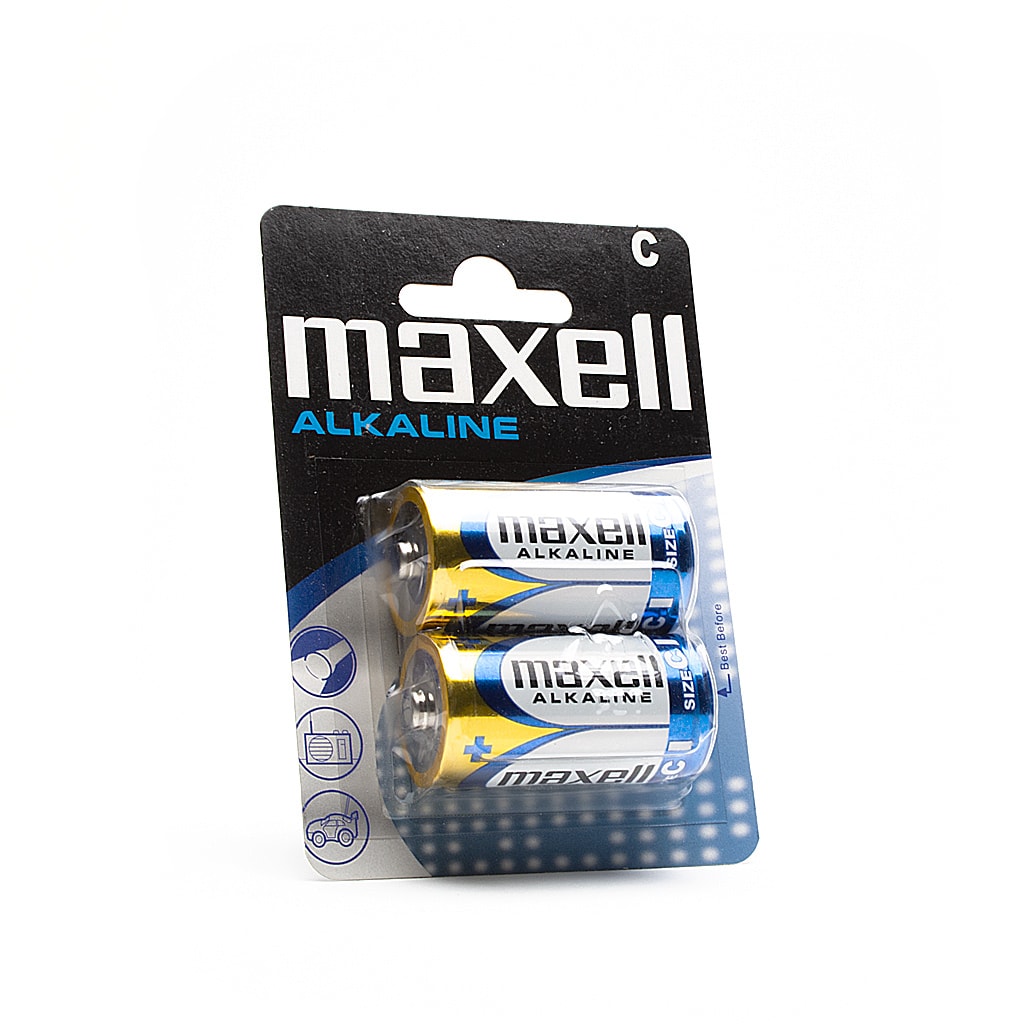 Алкална батерия LR-14, 1.5V, MAXELL, 2 бр. на блистер