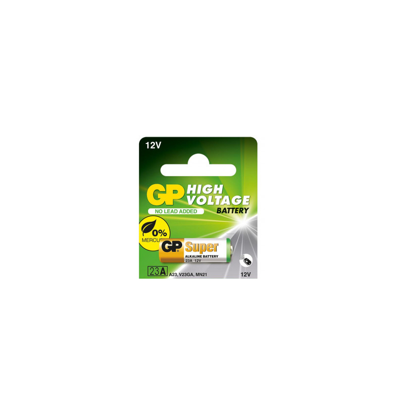 Алкална батерия А23, 12 V, GP, за аларми, 5 бр. на блистер