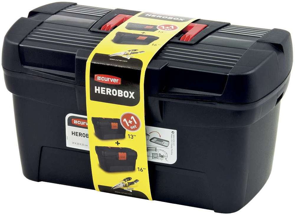 КУФАРИ ЗА ИНСТРУМЕНТИ – HEROBOX – 16″+13″ – 2 БРОЯ.