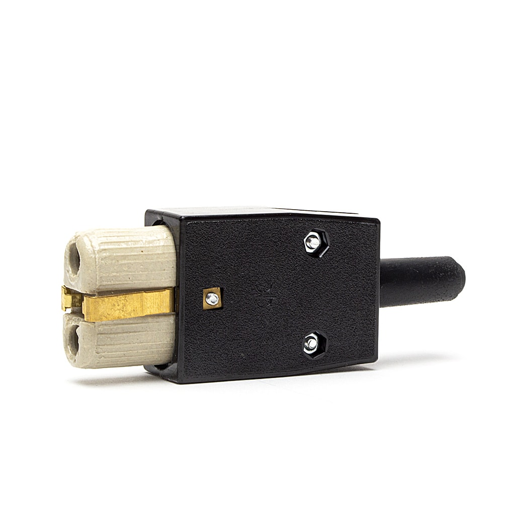 Щекер Двуполюсен НК, Черен, 10A, 250 V
