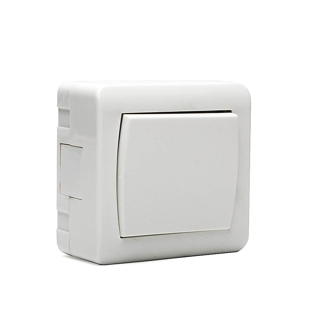 Ключ Девиаторен Мираж НК, сх.6, 10А, 250V, Открит монтаж, Бял