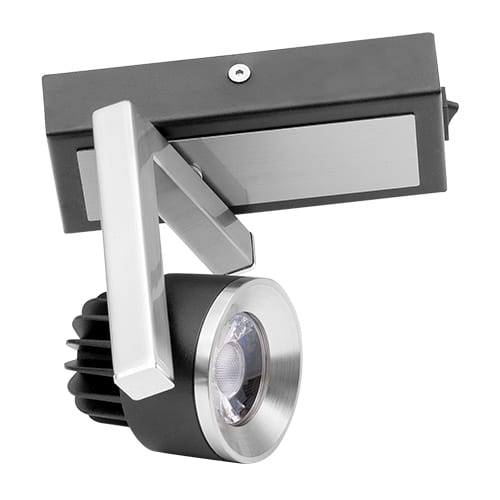 LED спот осв. тяло за стена 5W, 2700K, Графит, Топла светлина, Невлагозащитено
