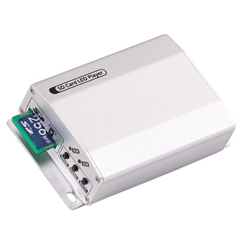 Контролер за дигитални LED модули и ленти, SD-карта, 1 порт, 5-24V DC, 2048 pixels