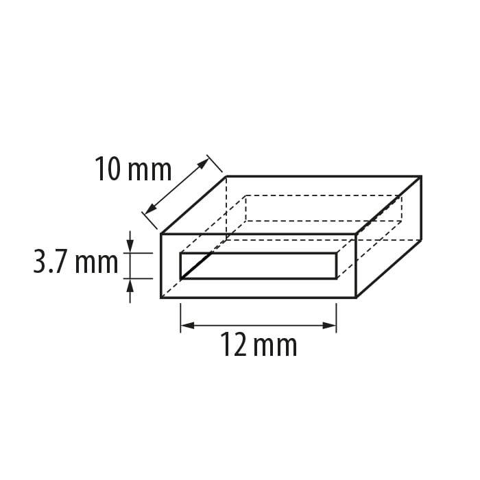 Силиконова тапа за LED лента 12мм IP67 10бр/пакет