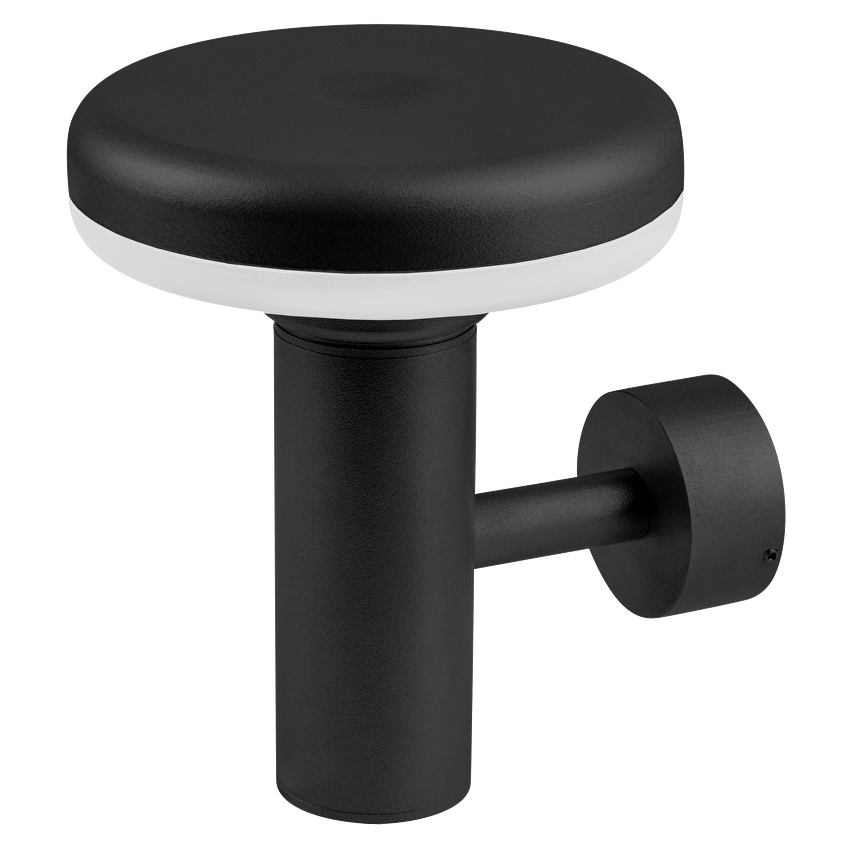 LED фасадно осв. тяло за стена 6W, 2700К, Кръг, Графит, Топла светлина, Водоустойчиво IP65