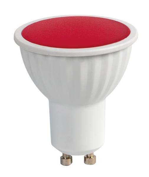 LED луничка 5W, Червена светлина, Gu10, 220V-240V AC, 120°, SMD 2835
