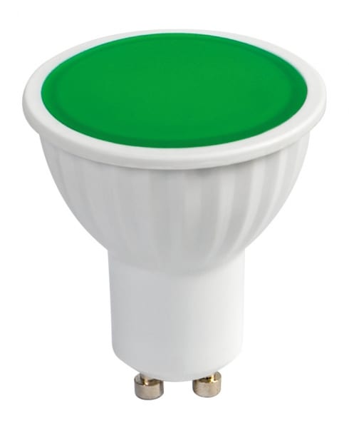 LED луничка 5W, Зелена светлина, Gu10, 220V-240V AC, 120°, SMD 2835