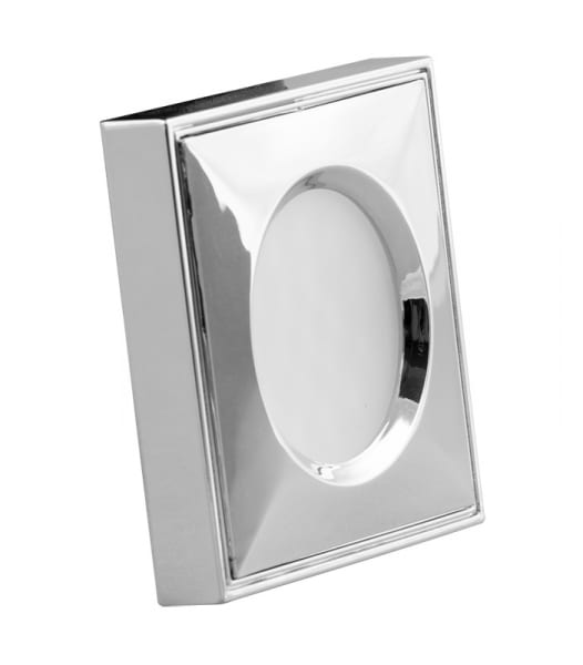 Мебелна светодиодна луна квадрат, 1.5W, 4000K, Хром, 12V DC, 120°, Неутрална светлина, SMD 3014