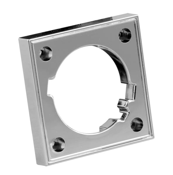 Мебелна светодиодна луна квадрат, 1.5W, 4000K, Хром, 12V DC, 120°, Неутрална светлина, SMD 3014