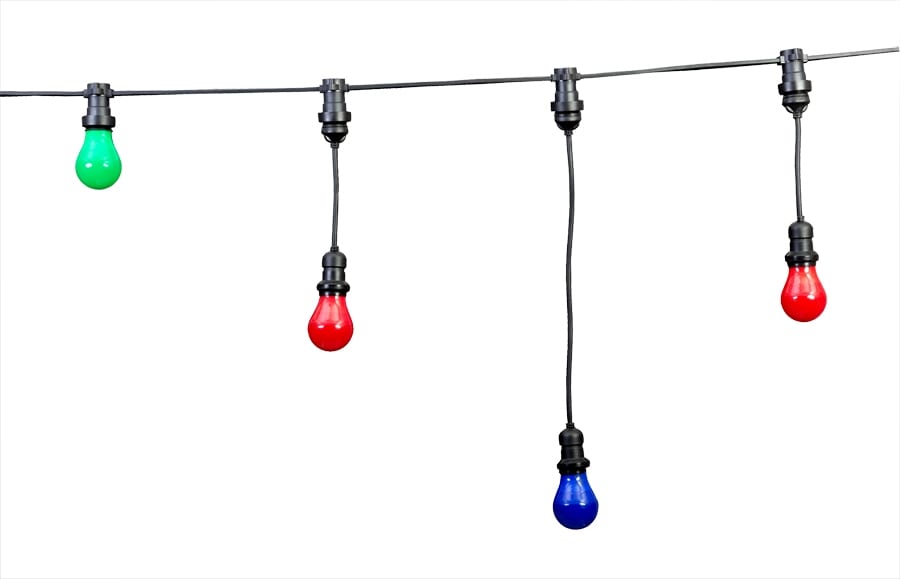 Плосък кабел за LED осветление 10м, Черен