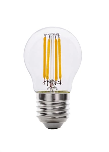 LED димиращ filament топка, 4W, 4200К, E27, 360°, 220V-240V AC, Неутрална светлина